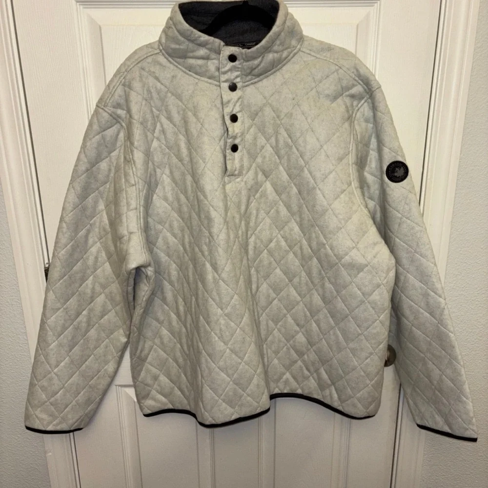 NWT CANADA WEATHER GEAR MEN QUILTED SNAP PLACKET SIZE XXL